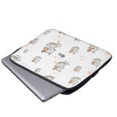 Pawsome Personalisiert Kitty Pattern Gadget Case! Laptopschutzhülle (Vorne Knopf)