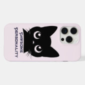 Pawsome Personic Cat Design iPhone Hülle (Rückseite (Horizontal))