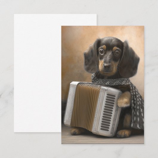 Pawsome Polka Dankeskarte (Vorne/Hinten)