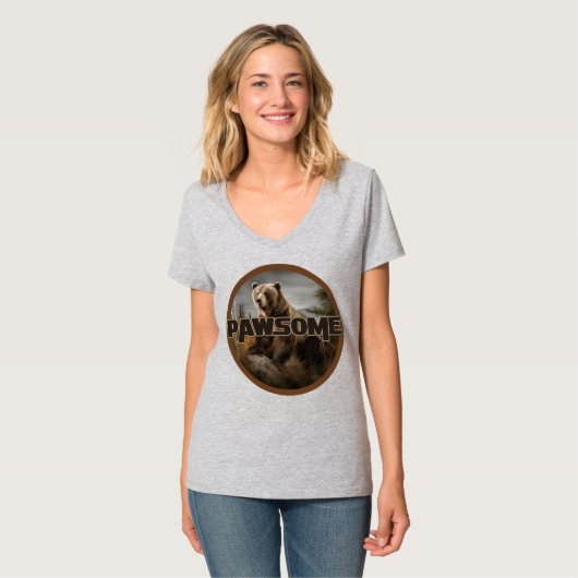 Pawsome T-Shirt (Vorderseite Vollansicht)