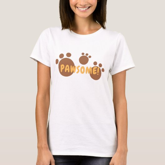 Pawsome T - Shirt for cat love women (Vorderseite)
