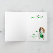 Pawsome Tag St. Patricks KinderBeagle Karte (Innenseite)