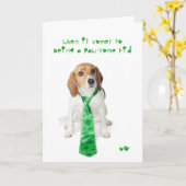 Pawsome Tag St. Patricks KinderBeagle Karte (Gelbe Blume)