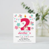 Pawsome Two: Doggie Delight Birthday Postkarte (Stehend Vorderseite)