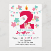 Pawsome Two: Doggie Delight Birthday Postkarte (Vorderseite)