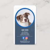 Pawsomely Professional: Dog Photo Social Media  Visitenkarte (Vorderseite)