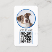 Pawsomely Professional: Dog Photo Social Media  Visitenkarte (Rückseite)