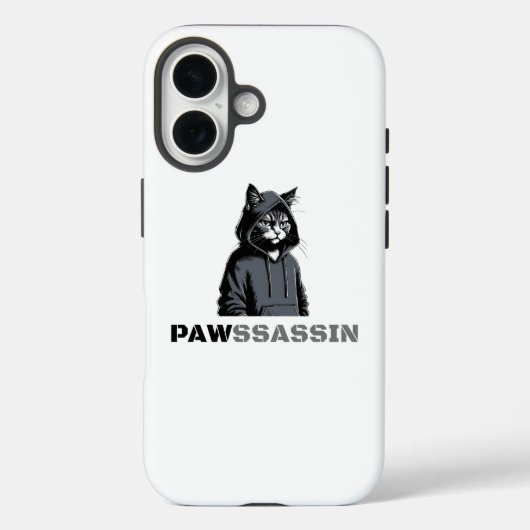 PAWSSASSIN Cat Phone Case (Rückseite)