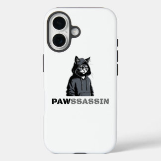 PAWSSASSIN Katzen-Handyhülle iPhone 16 Hülle