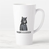 PAWSSASSIN Latte Mug – Hood Cat Energy Milchtasse (Rechts)