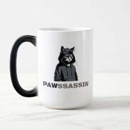 PAWSSASSIN Morphing Mug – Hood Cat in Disguise Verwandlungstasse