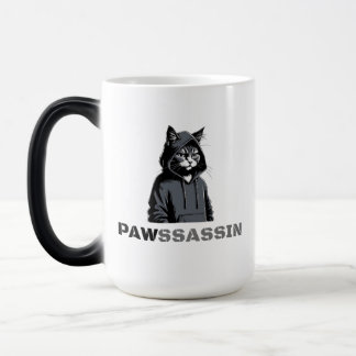 PAWSSASSIN Morphing Mug – Hood Cat in Disguise Verwandlungstasse