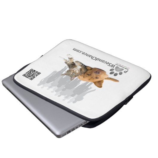PAWSSecondChance - Laptop-Sieb 13" Laptopschutzhülle (Vorne Knopf)