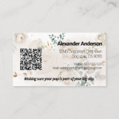 Pawtastic Wedding Pet Service Visitenkarte (Rückseite)