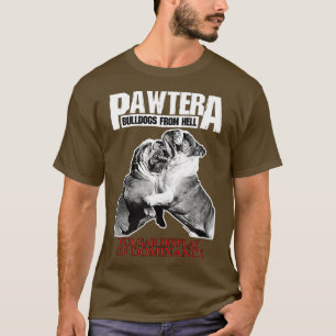Pawtera Bulldogs von Hell Heavy Metal Design T-Shirt