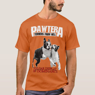 Pawtera Terrier von Hell Heavy Metal Design T-Shirt