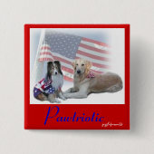 Pawtriotische Hunde Button (Vorderseite)