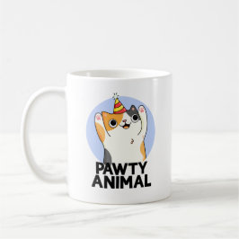 Pawty Animal Funny Party Cat Puff Kaffeetasse