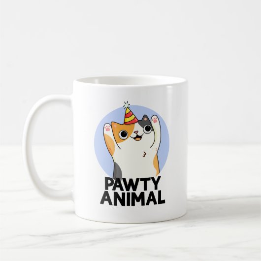 Pawty Animal Funny Party Cat Puff Kaffeetasse (Links)