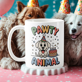 Pawty Animal | Pet Celebration Humor   Kaffeetasse
