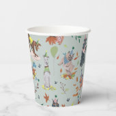 Pawty Blue Dog Welpe Birthday Party lasse Pappbecher (Rückseite)