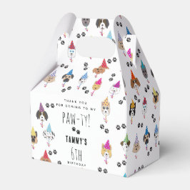 Pawty Cute Birthday Party Dogs Geschenkschachtel