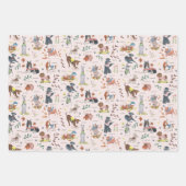 Pawty Dog Welppy Birthday Party lasse Geschenkpapier Set (Vorderseite 2)