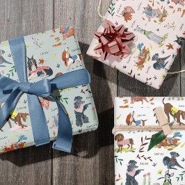 Pawty Dog Welppy Birthday Party lasse Geschenkpapier Set