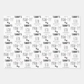 Pawty Niedliche Geburtstag Party Hunde Individuell Geschenkpapier Set (Vorderseite 2)