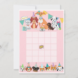 Pawty Welpen gebürtige Bingokartoffeln Einladung