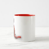 Pax and Huey Christmas Stocking Zweifarbige Tasse (Mittel)