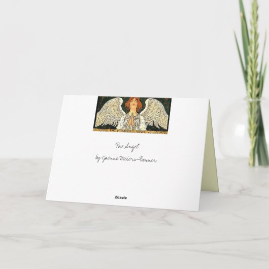 Pax Angel Grußkarte Feiertagskarte (Rückseite)