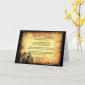 Pax Christos, Löwe mit Isaiah 11:6-9 Karte (Gelbe Blume)