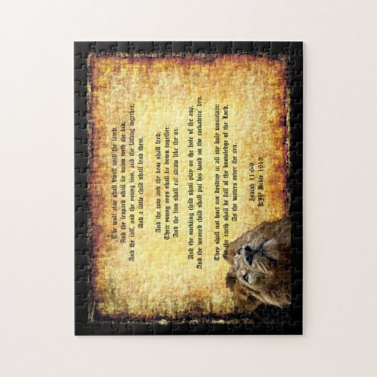 Pax Christos, Löwe mit Isaiah 11:6-9 Puzzle (Vertikal)