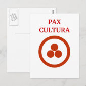 Pax Cultura Stationary Postkarte (Vorne/Hinten)