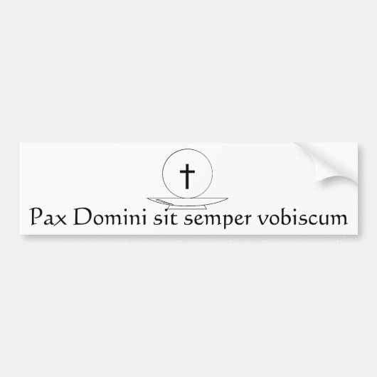 Pax Domini sitzen semper vobiscum Autoaufkleber (Vorne)