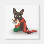 Pax & Huey Christmas Stocking Magnet (Vorne)