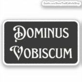 Pax Tecum Niedlicher lateinkatholischer Friede sei Aufkleber (Vorderseite)