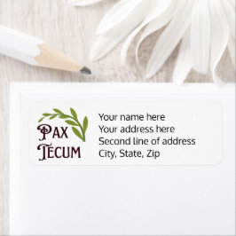 Pax Tecum Peace Latin Mass Katholische Rücksendead