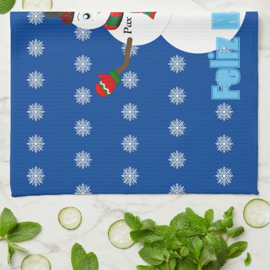 Pax The snowman Geschirrtuch (Gefaltet)