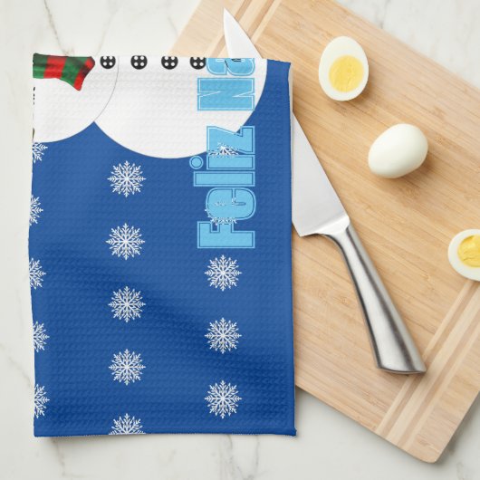 Pax The snowman Geschirrtuch (Viertel Falte)