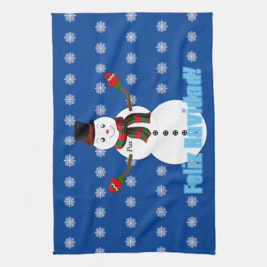 Pax The snowman Geschirrtuch (Vertikal)