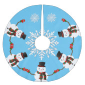 Pax the snowman polyester weihnachtsbaumdecke (Vorderseite)