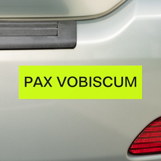 PAX VOBISCUM AUTOAUFKLEBER (Auf Auto)