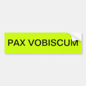 PAX VOBISCUM AUTOAUFKLEBER (Vorne)