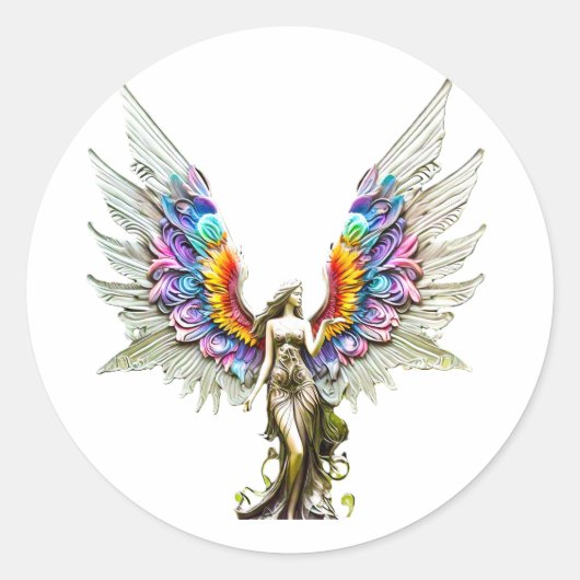 Paxia WindwhisperFairy Runder Aufkleber (Vorderseite)