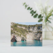 Paxos Caves Greece Coastal Postcard (no text) Postkarte (Stehend Vorderseite)