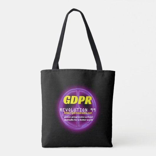 Paxspiration GDPR grundlegende schwarze Tasche (Rückseite)