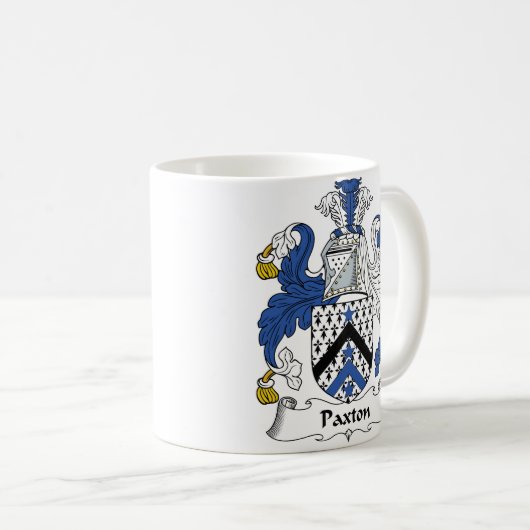 Paxton Familienwappen Kaffeetasse (VorderseiteRechts)
