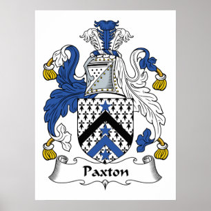 Paxton Familienwappen Poster